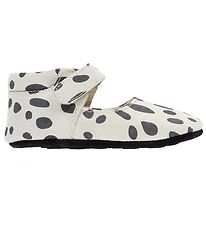 Fuzzies Ballerina Pantoffels - Sneeuw - Sneeuwluipaard Fuzzies Ballerina Pantoffels - Sneeuw - Sneeuwluipaard