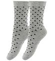 Fuzzies Socks - 2-Pack - Grey w. Dots Fuzzies Socks - 2-Pack - Grey w. Dots