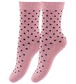 Fuzzies Socks - 2-Pack - Vintage Rose w. Charcoal Dots Fuzzies Socks - 2-Pack - Vintage Rose w. Charcoal Dots