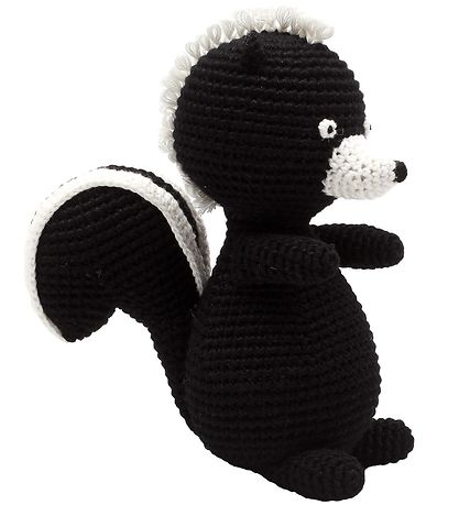 Peluche NatureZoo - Sir Moufette - 18 cm - Noir/Blanc Peluche NatureZoo - Sir Moufette - 18 cm - Noir/Blanc