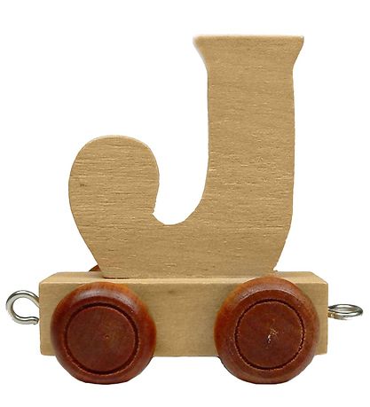 Bino Toys Kirjainjuna - Puu - 5 cm - J Bino Toys Kirjainjuna - Puu - 5 cm - J