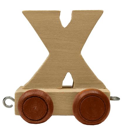 Bino Toys Namntåg - Trä - 5 cm - X Bino Toys Namntåg - Trä - 5 cm - X
