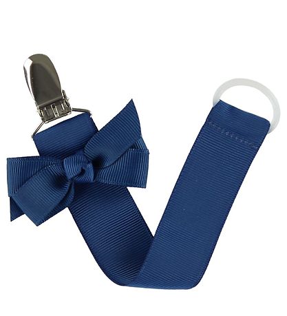 By Stær Pacifier Clip - Navy w. Bow By Stær Pacifier Clip - Navy w. Bow