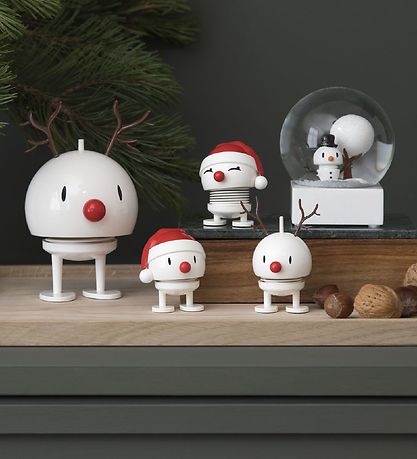 Hoptimist Baby Bumble Reindeer - Thunder - 10 cm - White Hoptimist Baby Bumble Reindeer - Thunder - 10 cm - White