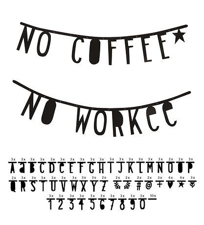 A Little Lovely Company Banner - 5x10 - Sorte Bogstaver A Little Lovely Company Banner - 5x10 - Sorte Bogstaver