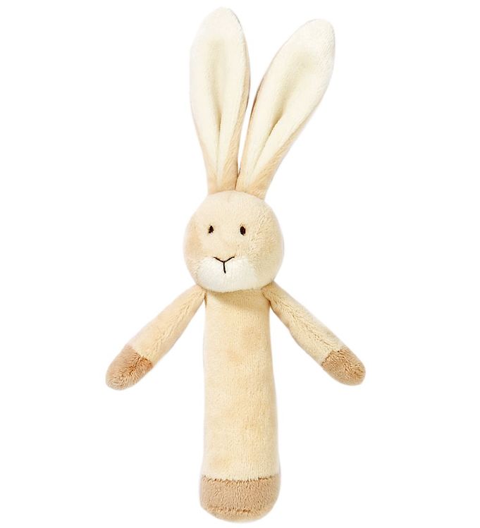 Babys første bløde kaninrangle, let greb, 15 cm