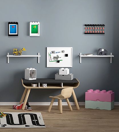 LEGO® Storage Minifigur Display - 16 rum - 38 cm - Sort