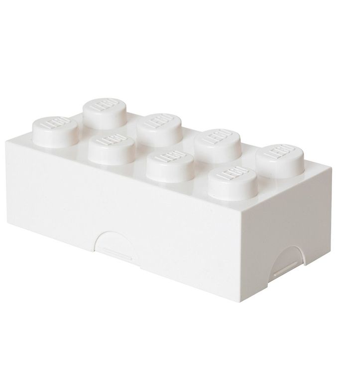 LEGO ® Storage Madkasse - 8 Knopper - Hvid