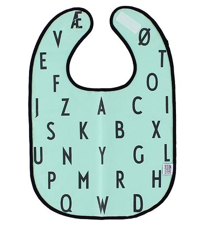 Bavoir Design Letters - Turquoise av. Lettre Bavoir Design Letters - Turquoise av. Lettre