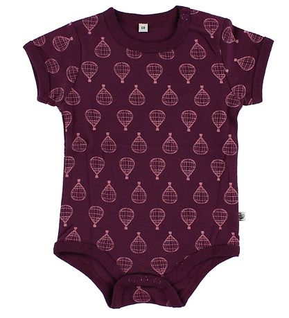 Pippi Bodyer K/Æ - 4-pak - Rosa/Lilla m. Mønster