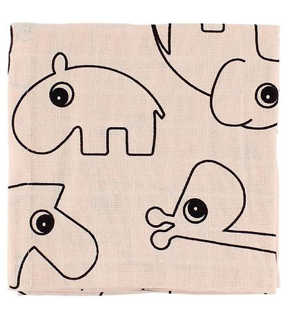 Done By Deer Muslin Cloth - 2-Pack - 70x70 - Powder w. Elphee Done By Deer Muslin Cloth - 2-Pack - 70x70 - Powder w. Elphee