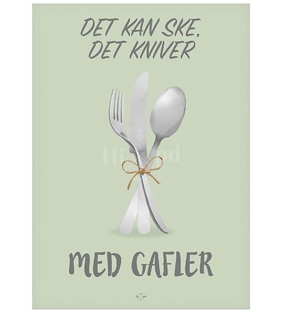 Hipd Plakat - A4 - Ske det Kniver, med Gafler!