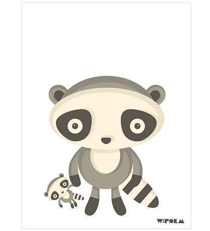 W:form Poster - 30x40 - Raccoon W:form Poster - 30x40 - Raccoon