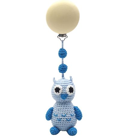 NatureZoo Pram Clip Toy - Sir Owl - Light blue NatureZoo Pram Clip Toy - Sir Owl - Light blue