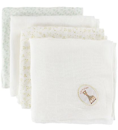 Sophie la Girafe Muslin Cloth - 70x70 - 4-Pack - Animals Sophie la Girafe Muslin Cloth - 70x70 - 4-Pack - Animals