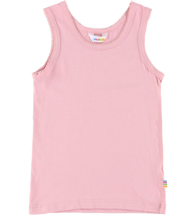 Joha Undertrøje - Bambus - Lyserød m. Blonder billede