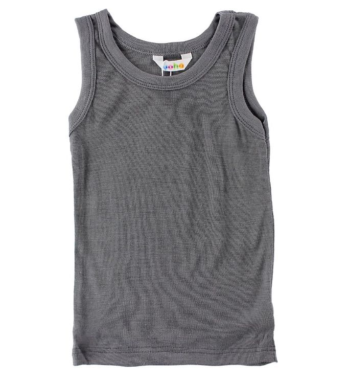 Joha Grå Undertrøje Merinould/silke - Str. 90cm (86/92cm)