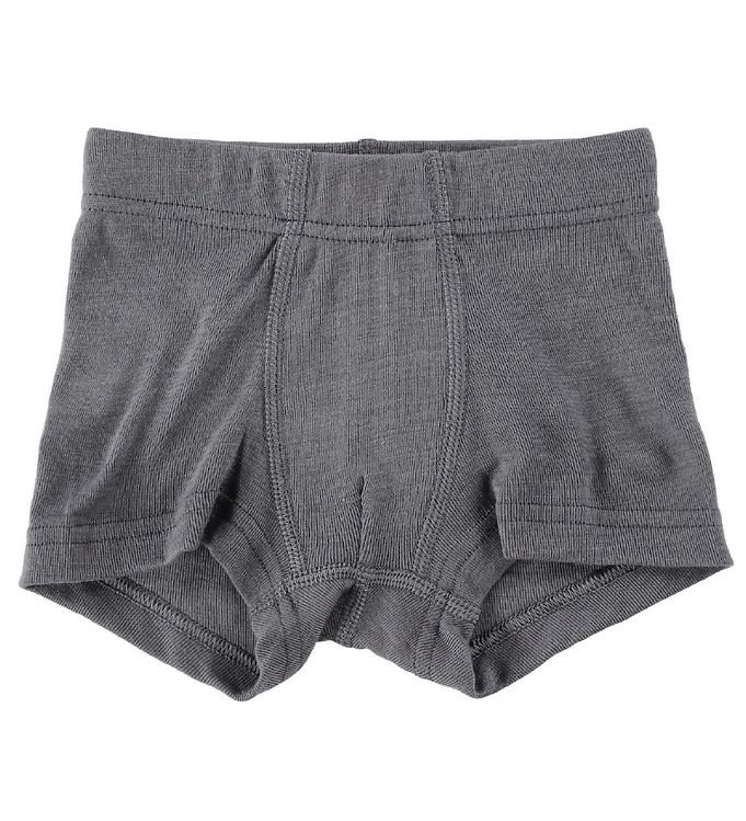Joha Boxershorts - Uld/Silke - Mørkegrå