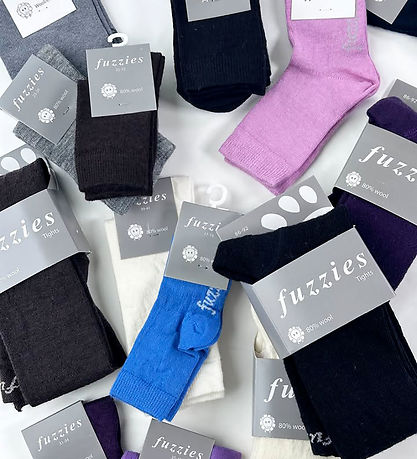 Fuzzies Strømper - Uld - Blå