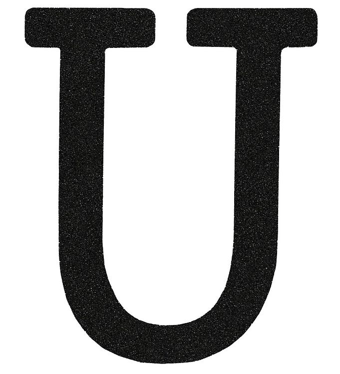 That's Mine Bogstav - U - Sort Glimmer