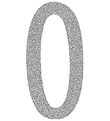 Thats Mine Numbers - 0 - Silver Glitter Thats Mine Numbers - 0 - Silver Glitter
