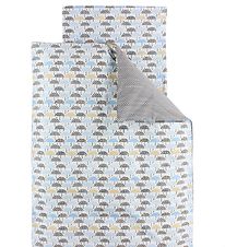 Nørgaard Madsens Sengetøj - Junior - Grå/Blå m. Paraplyer