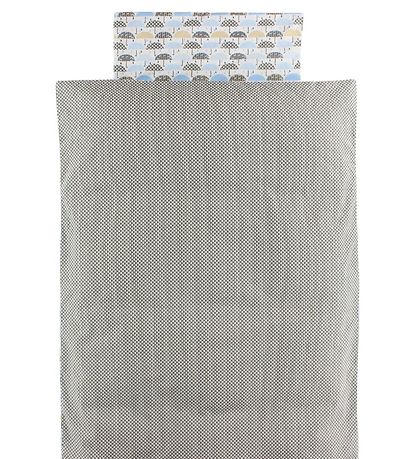 Nørgaard Madsens Sengetøj - Junior - Grå/Blå m. Paraplyer