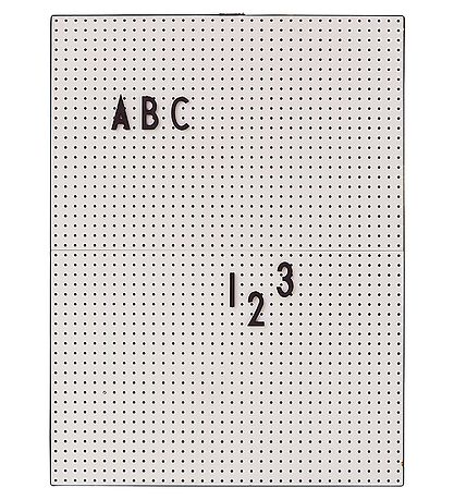 Design Letters Tavle - A4 - Grå