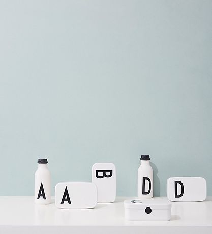Design Letters Madkasse - Hvid m. I