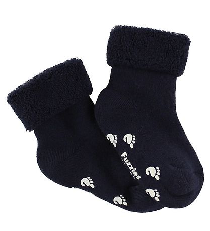 Fuzzies Baby Socks - Non-Slip - Navy Fuzzies Baby Socks - Non-Slip - Navy