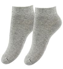 Fuzzies Ankelstrømper - 2-Pak - Gråmeleret Fuzzies Ankelstrømper - 2-Pak - Gråmeleret