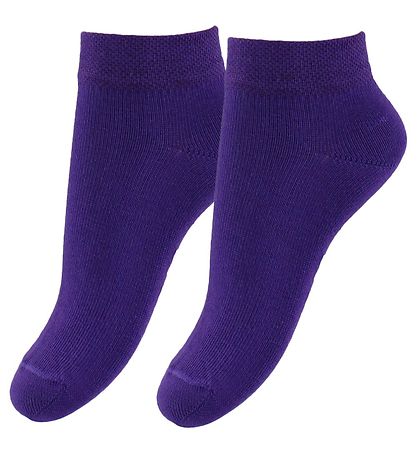 Fuzzies Ankelstrømper - 2-Pak - Lilla