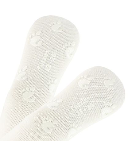 Fuzzies Strømper m. Antiskrid - Hvid Fuzzies Strømper m. Antiskrid - Hvid
