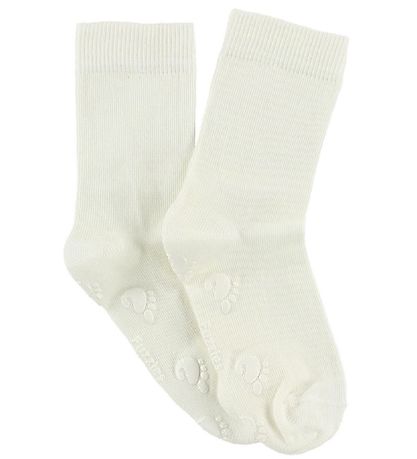 Fuzzies Strømper m. Antiskrid - Hvid Fuzzies Strømper m. Antiskrid - Hvid