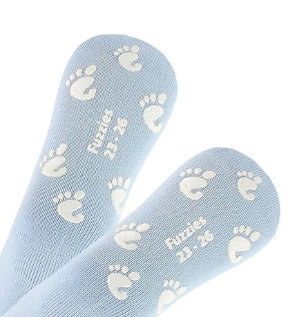 Fuzzies Socks w. Non-Slip - Light Blue Fuzzies Socks w. Non-Slip - Light Blue