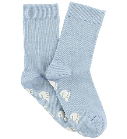 Fuzzies Socks w. Non-Slip - Light Blue Fuzzies Socks w. Non-Slip - Light Blue