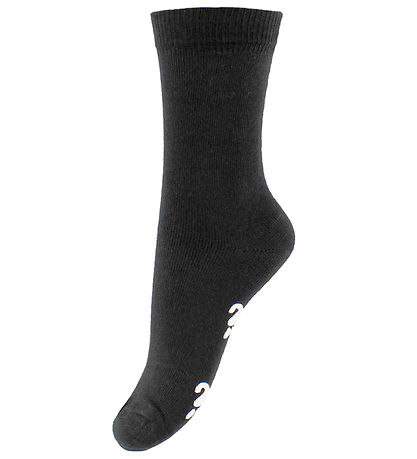 Fuzzies Sokken m. Anti-Slip - Zwart