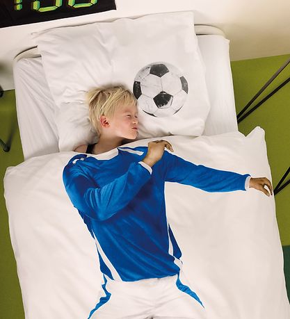 Snurk Bettwäsche - Erwachsen - Blauer Fußballspieler Snurk Bettwäsche - Erwachsen - Blauer Fußballspieler
