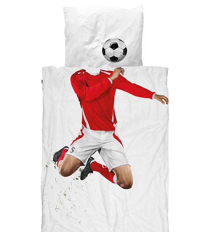 Snurk Bedding - Junior - Red Soccer player Snurk Bedding - Junior - Red Soccer player