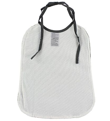 Bavoir Smallstuff - Long - Gris Charbon av. Tracteurs Bavoir Smallstuff - Long - Gris Charbon av. Tracteurs