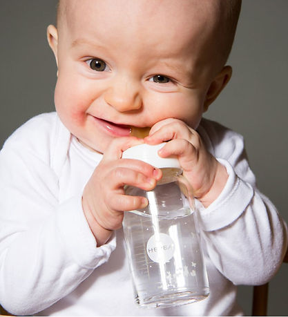 Hevea Baby Bottle Nipples - 2-Pack - Natural Rubber - Slow Flow