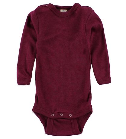 Engel Bodysuit l/s - Wool/Silk - Plum Engel Bodysuit l/s - Wool/Silk - Plum