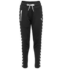 Hummel Trousers - HMLCactus - Black w. White Logo Hummel Trousers - HMLCactus - Black w. White Logo