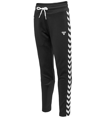 Hummel Trousers - HMLCactus - Black w. White Logo Hummel Trousers - HMLCactus - Black w. White Logo