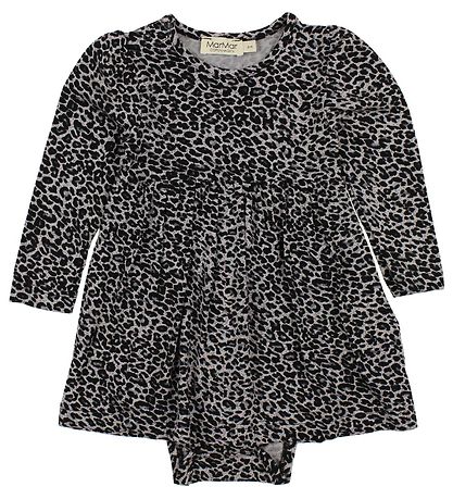 MarMar Bodysuit w. Skirt - Grey Leopard MarMar Bodysuit w. Skirt - Grey Leopard
