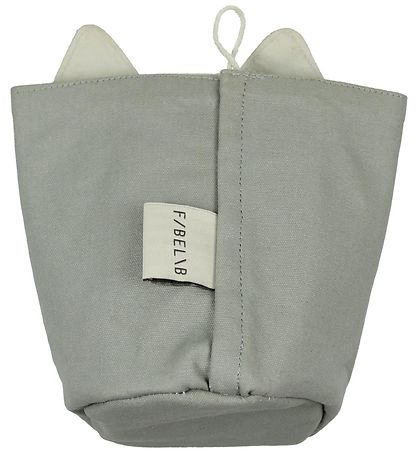 Sac de rangement Fabelab - 16x10 - Cuddly Cat - Gris Foncé Sac de rangement Fabelab - 16x10 - Cuddly Cat - Gris Foncé