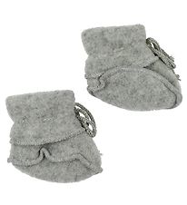Engel Kruipschoenen - Wol - Grijs Gevlekt Engel Kruipschoenen - Wol - Grijs Gevlekt