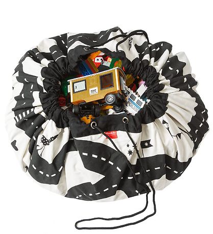 Play&Go Legetøjstæppe - Ø140 cm - Vejbane