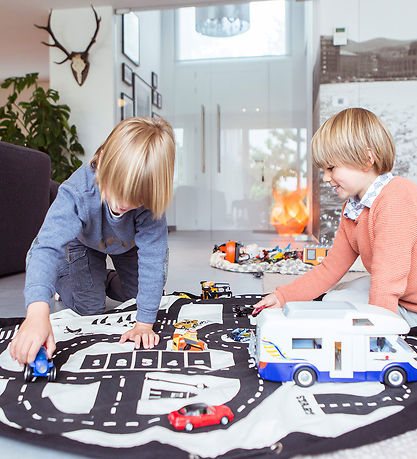 Play&Go Legetøjstæppe - Ø140 cm - Vejbane