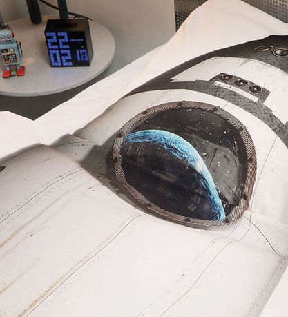 Snurk Bettwäsche - Erwachsen - Weiß m. Rakete Snurk Bettwäsche - Erwachsen - Weiß m. Rakete